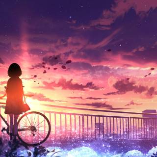 Animated sunset 4k wallpaper