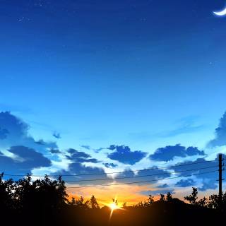 Animated sunset 4k wallpaper