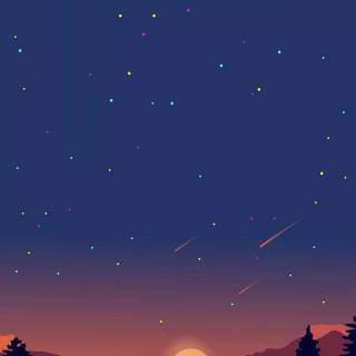 iPhone animated mountain 4k wallpaper