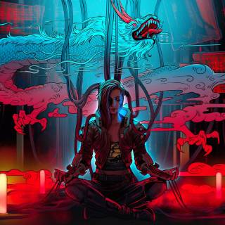 Cyberpunk red 4k wallpaper