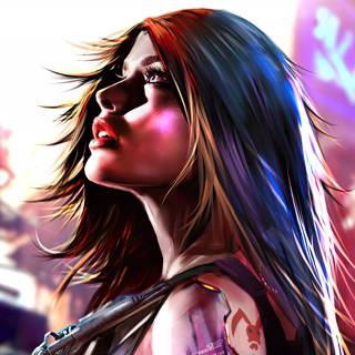 Cyberpunk red 4k wallpaper