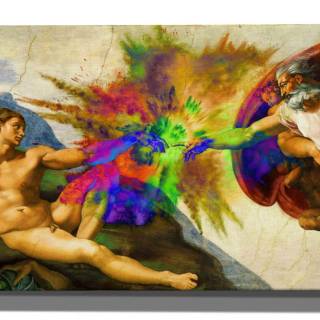 The Creation of Adam 4k wallpaper