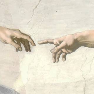 The Creation of Adam 4k wallpaper