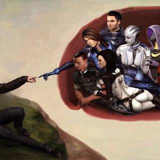 The Creation of Adam 4k wallpaper