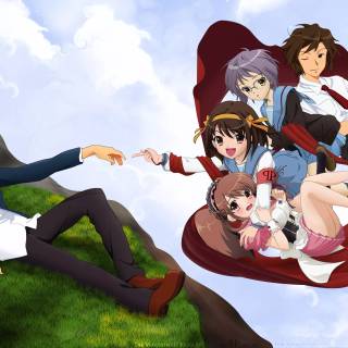 The Creation of Adam 4k wallpaper