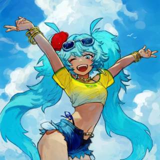 Brazilian Miku wallpaper
