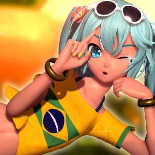 Brazilian Miku wallpaper