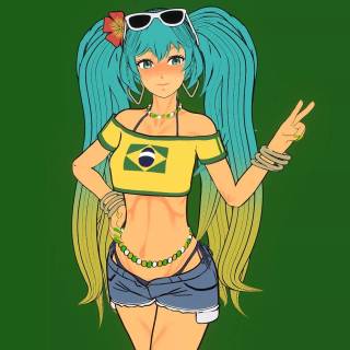Brazilian Miku wallpaper