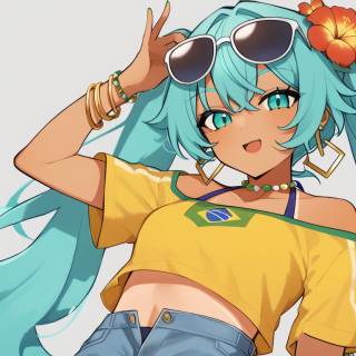Brazilian Miku wallpaper