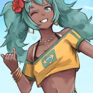 Brazilian Miku wallpaper