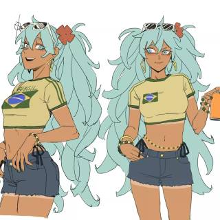 Brazilian Miku wallpaper