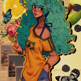 Brazilian Miku wallpaper