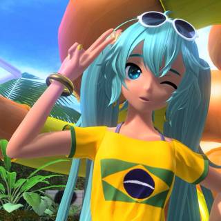 Brazilian Miku wallpaper