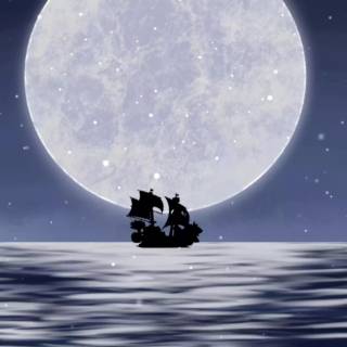 Moonlight seascape wallpaper