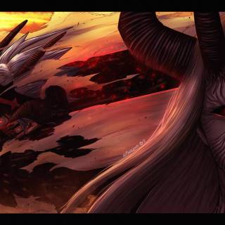 Black Clover Asta vs Lucifero wallpaper