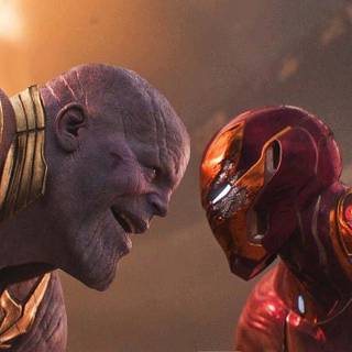 Thanos fighting wallpaper