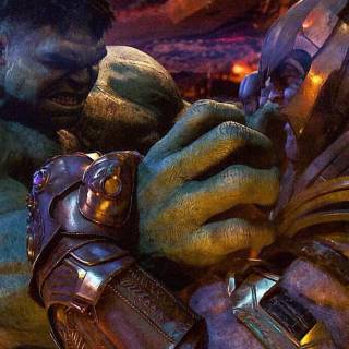 Thanos fighting wallpaper