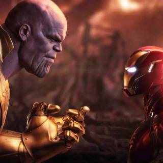 Thanos fighting wallpaper