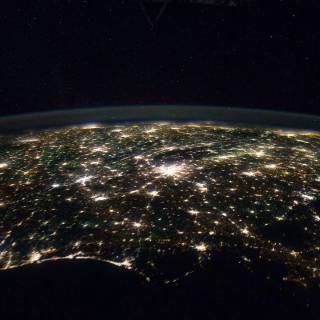 Galaxy space station wallpaper