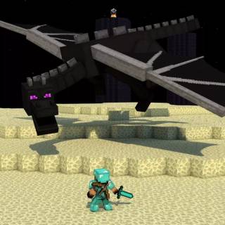 Ender Dragon 4k wallpaper