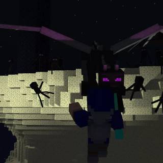 Ender Dragon 4k wallpaper