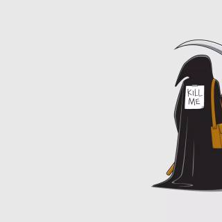 Funny Grim Reaper wallpaper