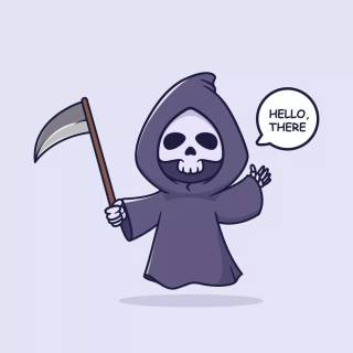 Funny Grim Reaper wallpaper