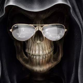 Funny Grim Reaper wallpaper