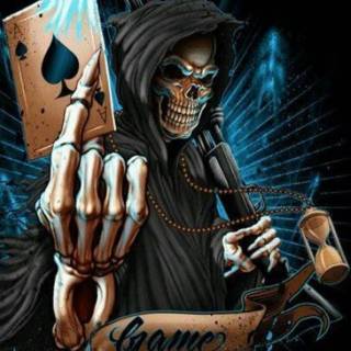 Funny Grim Reaper wallpaper