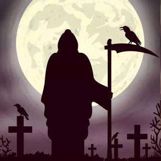 Funny Grim Reaper wallpaper