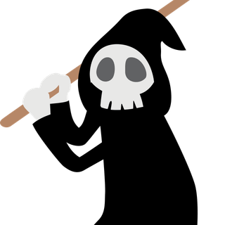 Funny Grim Reaper wallpaper