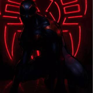 2099 Spider-Man black wallpaper