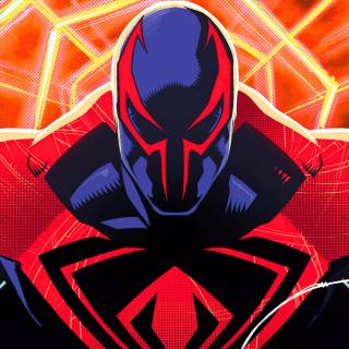 2099 Spider-Man black wallpaper