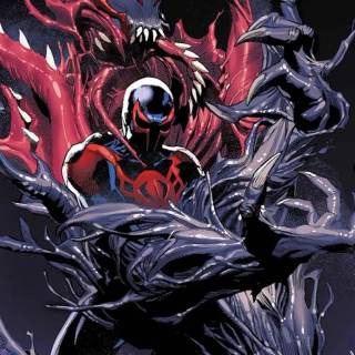 2099 Spider-Man black wallpaper
