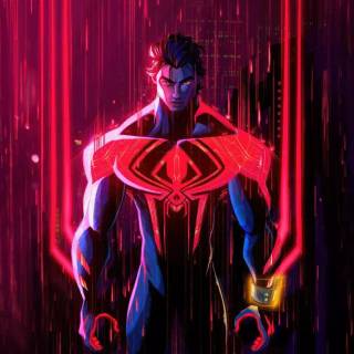 2099 Spider-Man black wallpaper