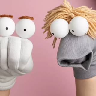 Sock puppet wallpaper