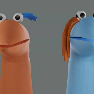 Sock puppet wallpaper