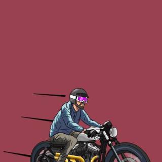 Racer minimalist wallpaper