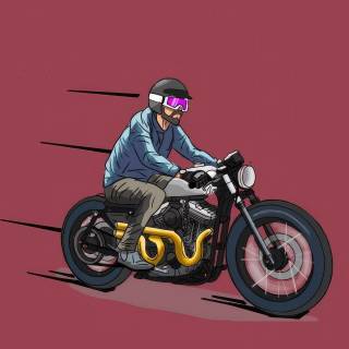 Racer minimalist wallpaper