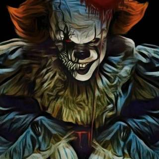 Pennywise and Batman wallpaper