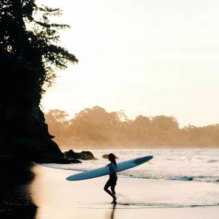 Surfer beach wallpaper
