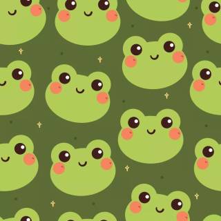Duck and frog wallpaper