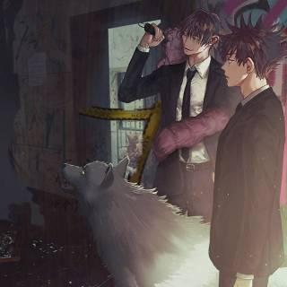 Toji and Megumi wallpaper