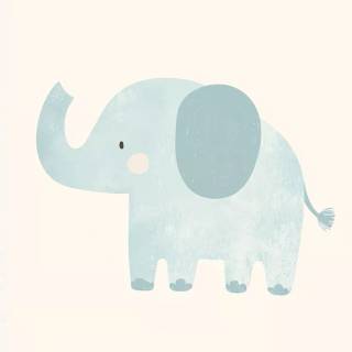 Blue elephant wallpaper