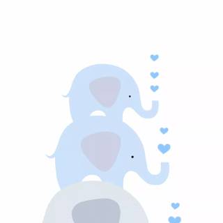 Blue elephant wallpaper