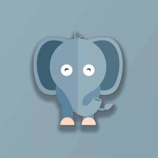 Blue elephant wallpaper