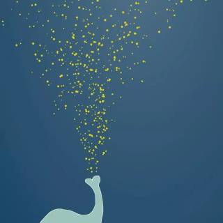 Blue elephant wallpaper