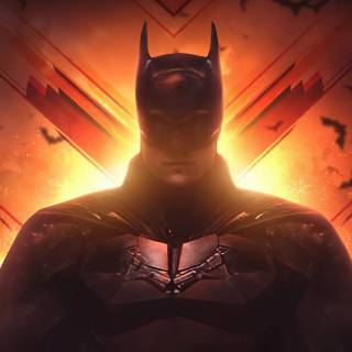 Batman 4k red wallpaper