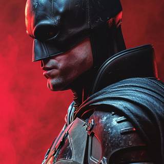 Batman 4k red wallpaper