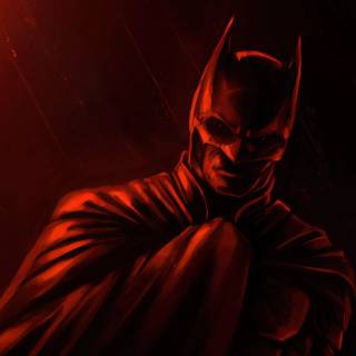 Batman 4k red wallpaper